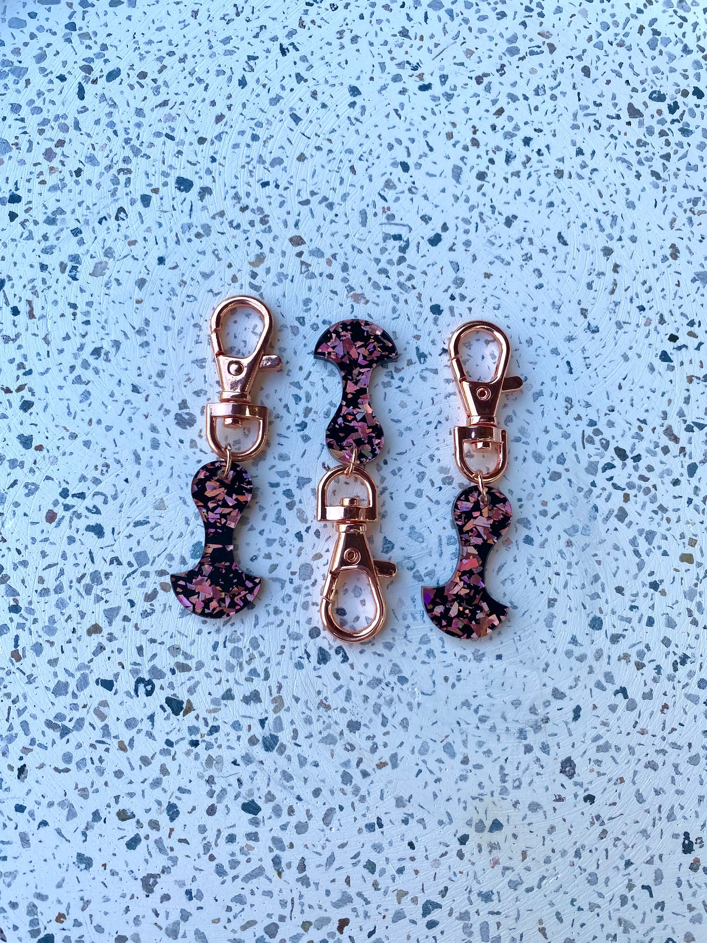 Rose Gold Shards Trolley Token