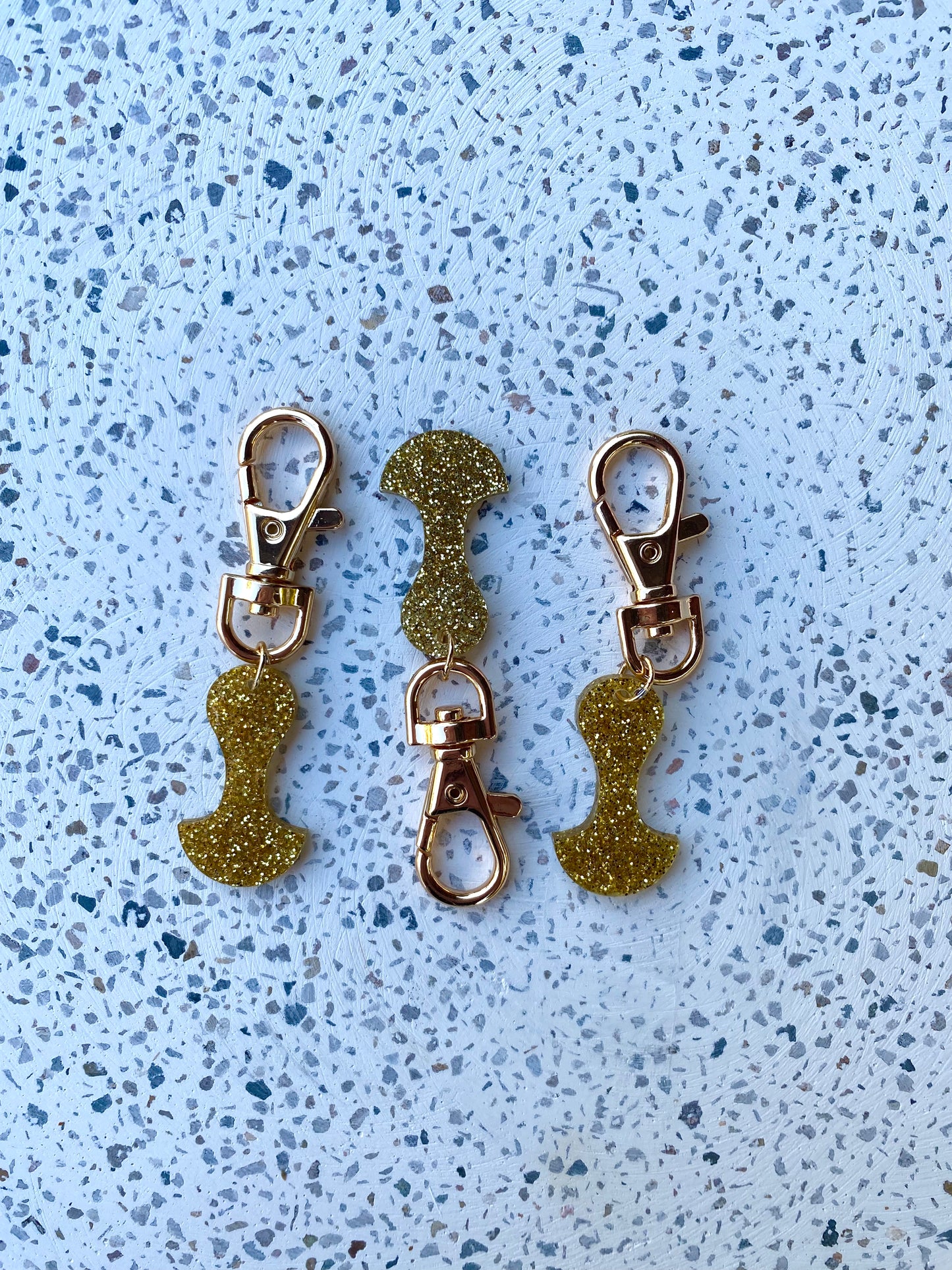 Gold Glitter Trolley Token