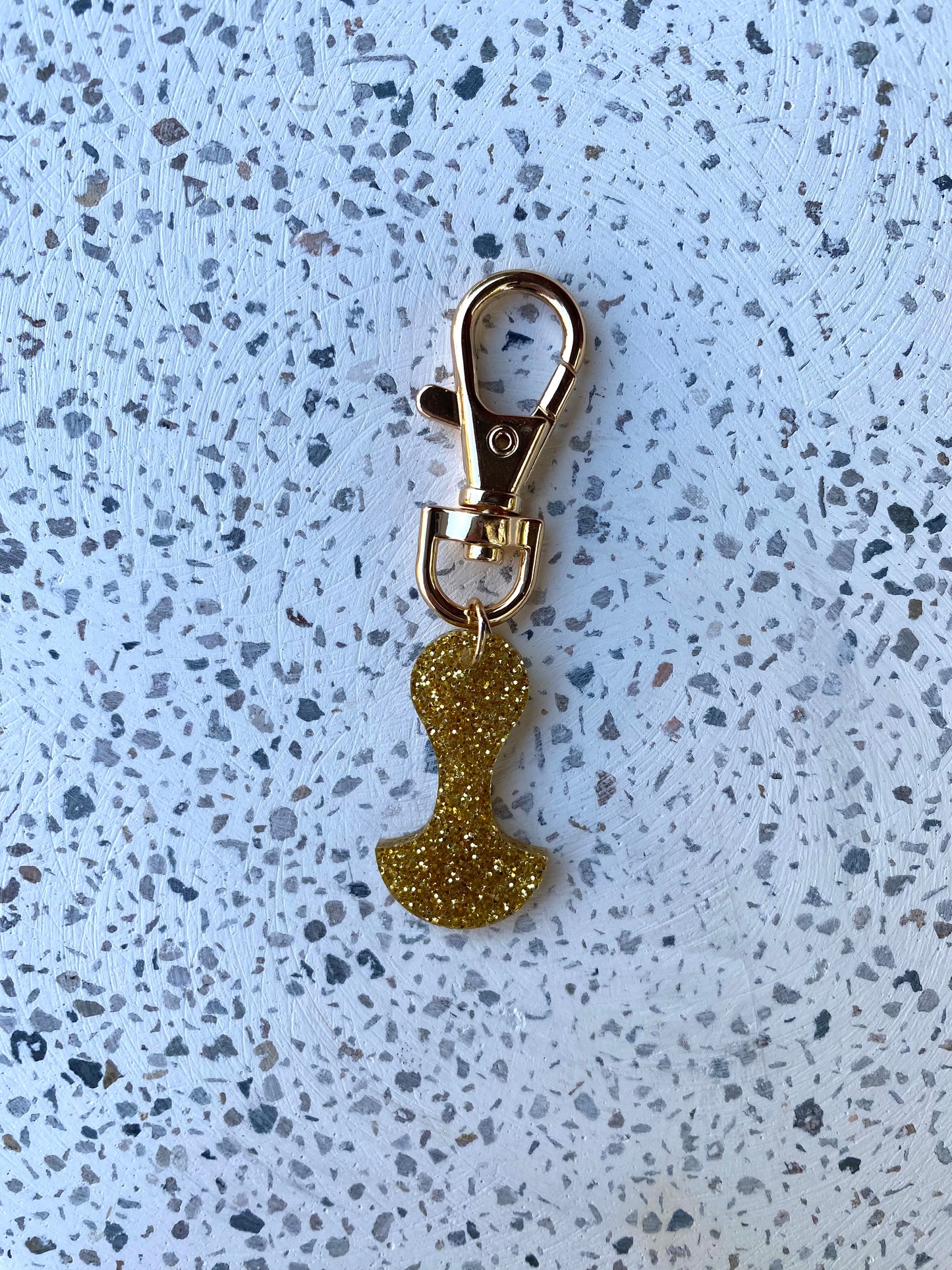 Gold Glitter Trolley Token