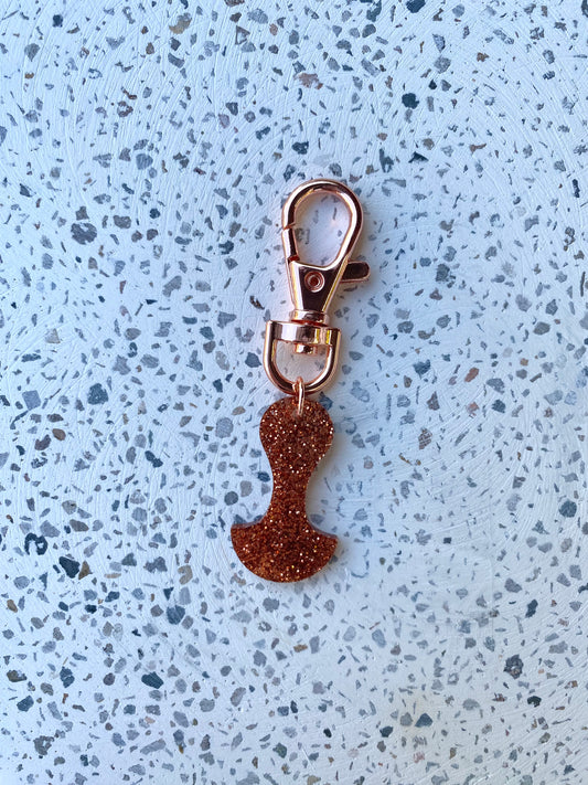 Copper Glitter Trolley Token