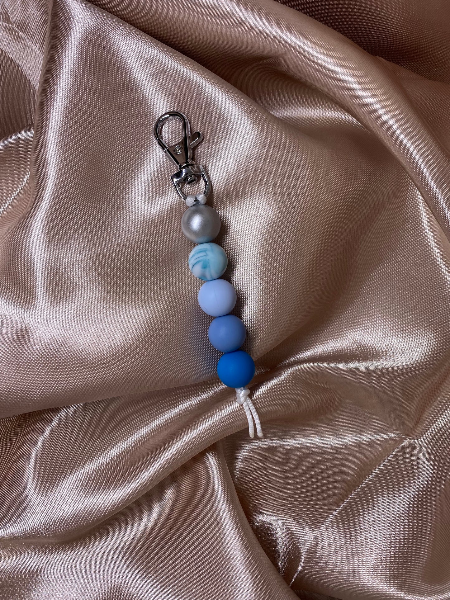 Blue & Silver Keyring