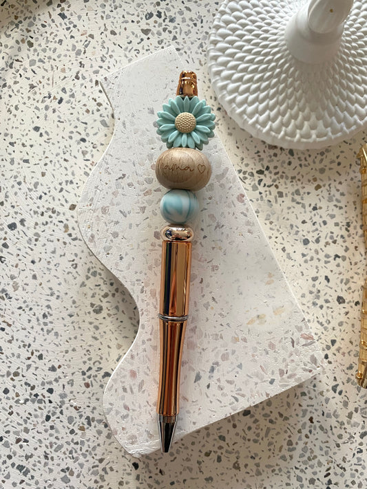 Mini Seaglass Daisy ‘Mama’ Pen