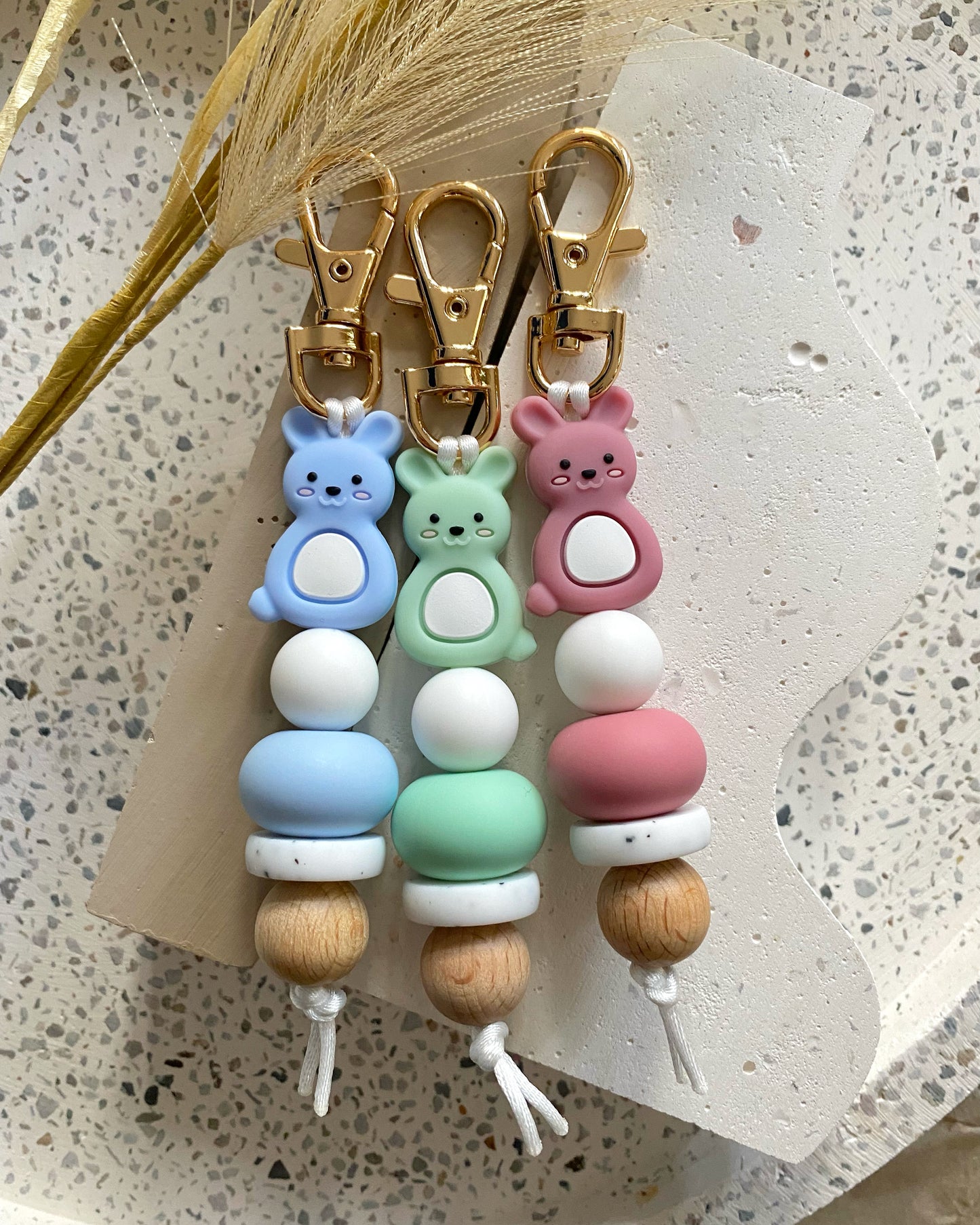 Bunny - Blue Keyring