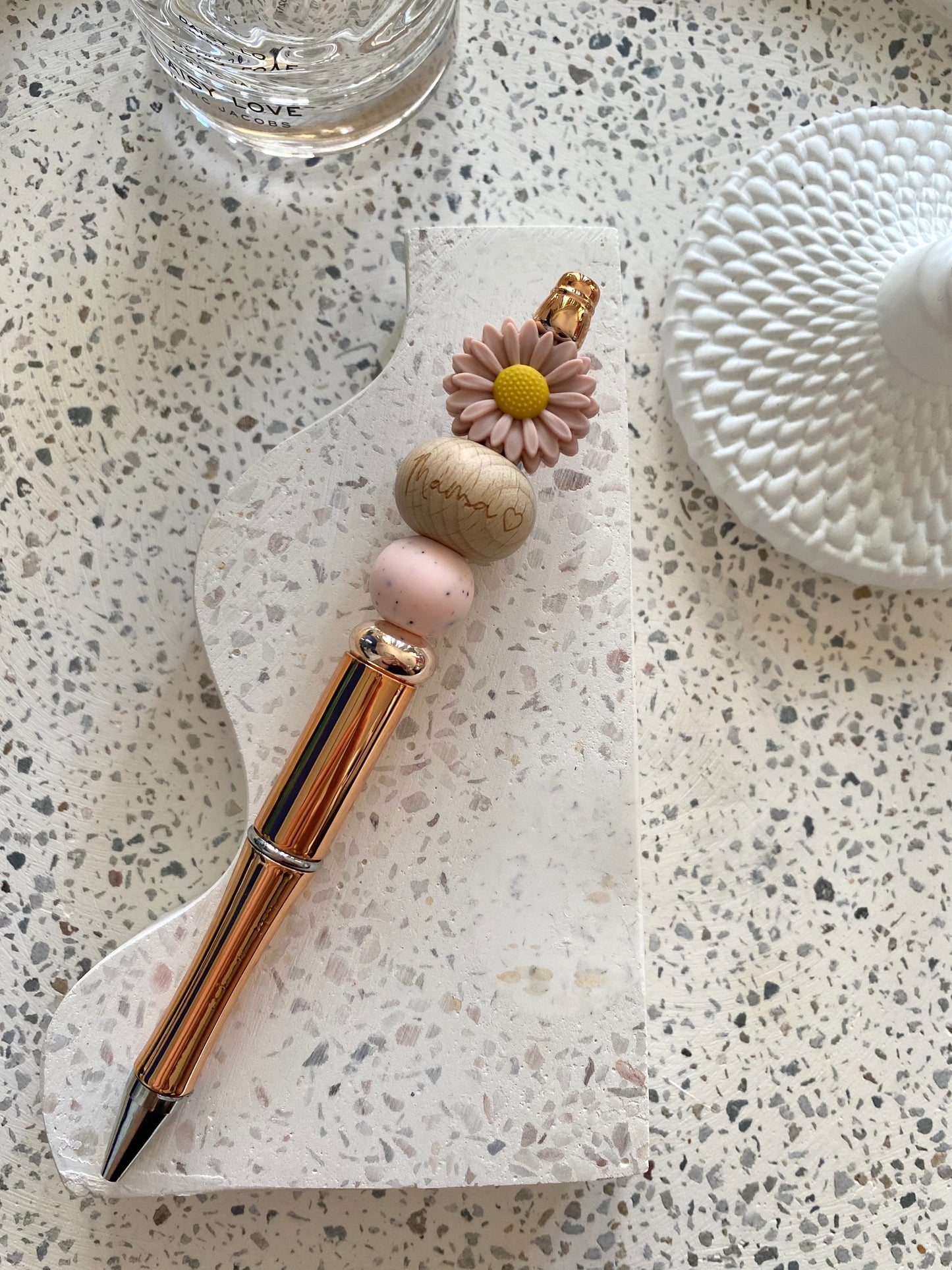 Mini Pink ‘Mama’ Daisy Pen