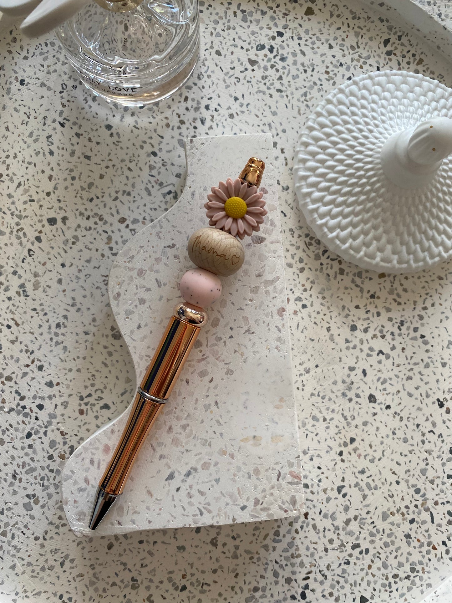 Mini Pink ‘Mama’ Daisy Pen