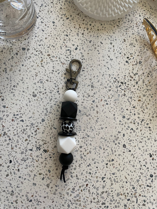 Black & White Keyring