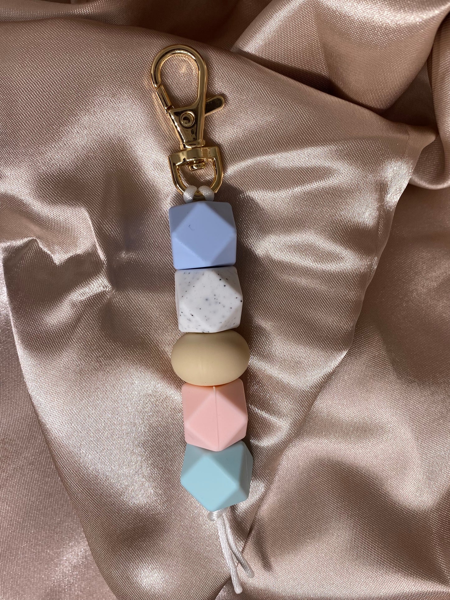 Abstract Pastel Keyring