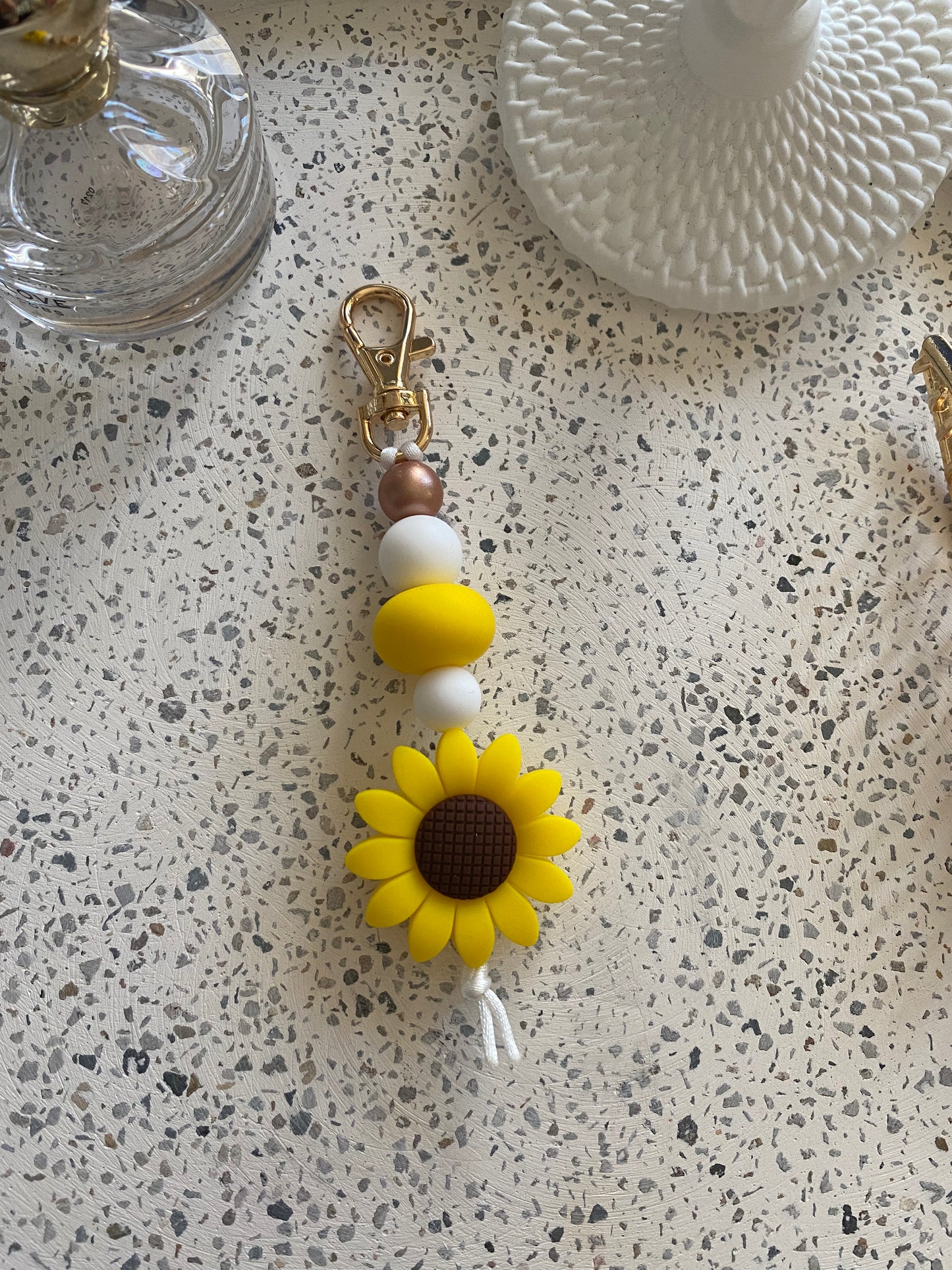 Yellow Sunflower Keyring