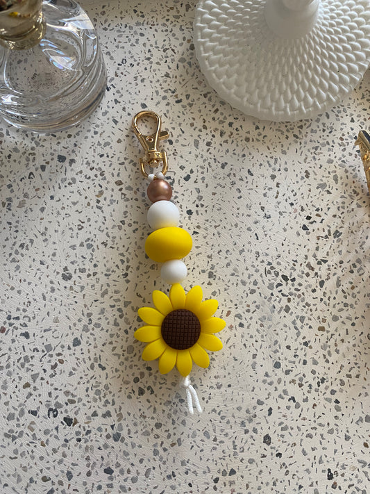 Yellow Sunflower Keyring