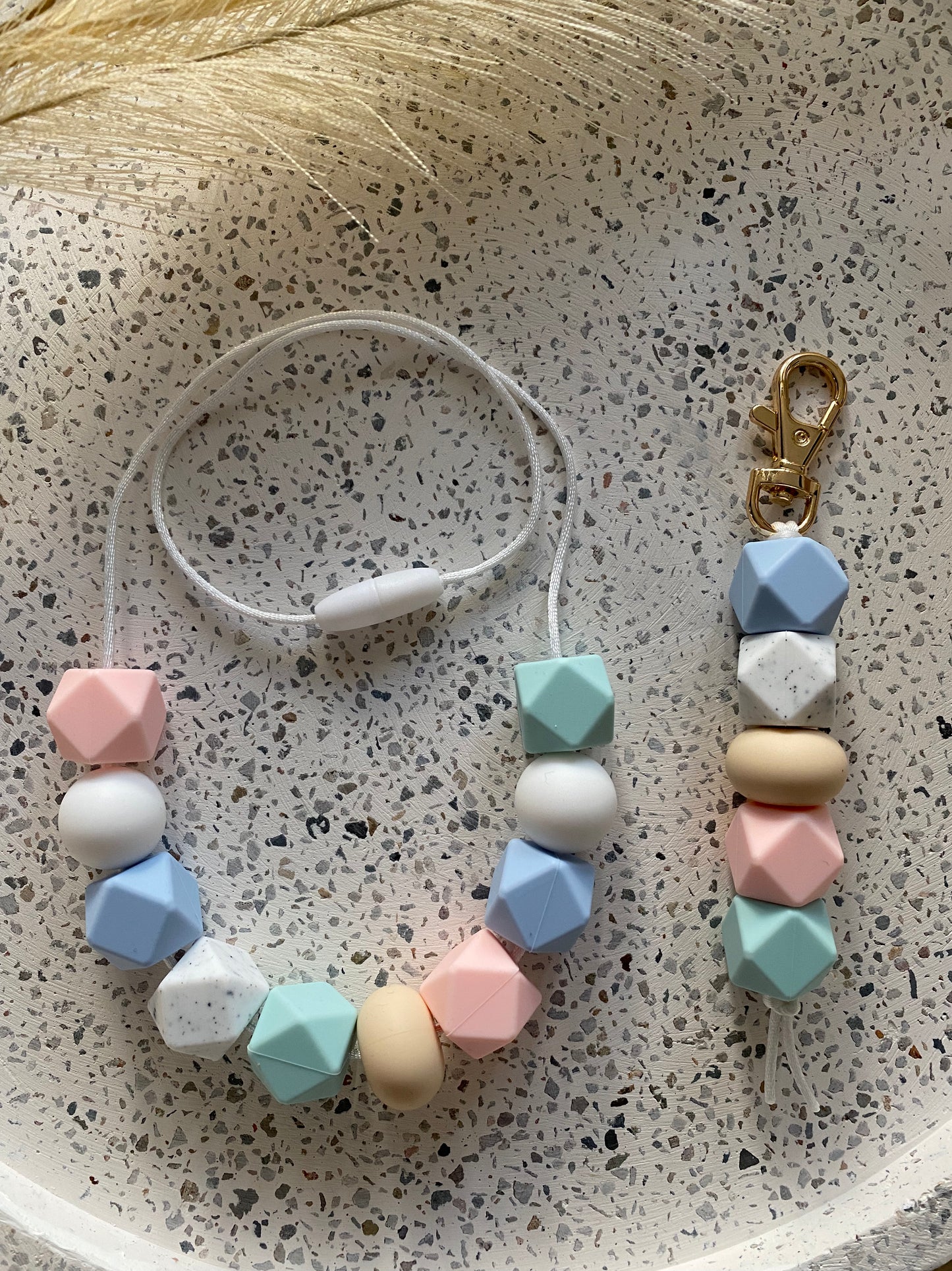 Abstract Pastel Necklace